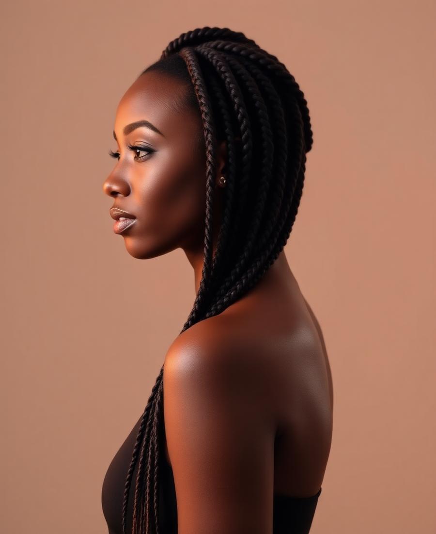Long Senegalese rope twists